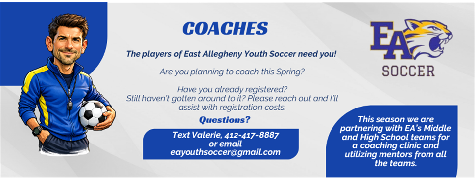 Spring Coaches still needed!